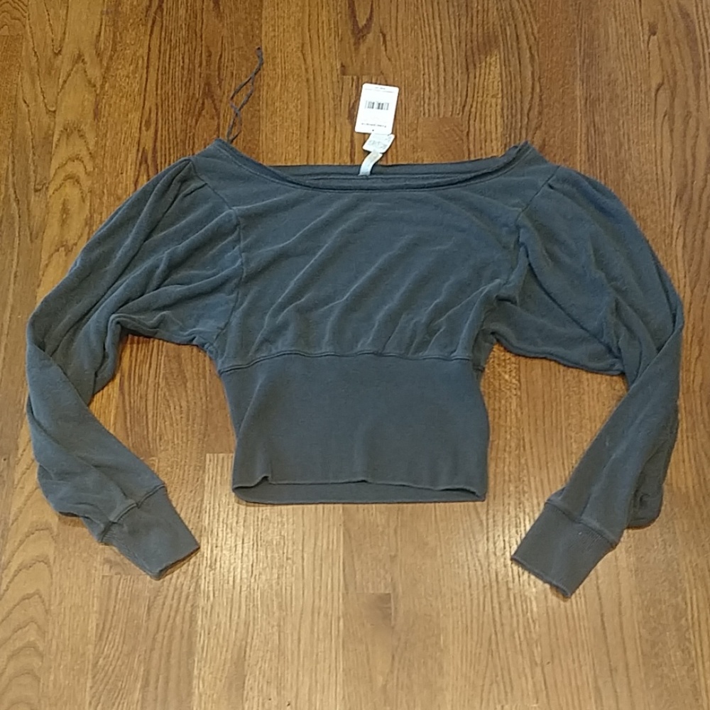 Free People wide neck shirt